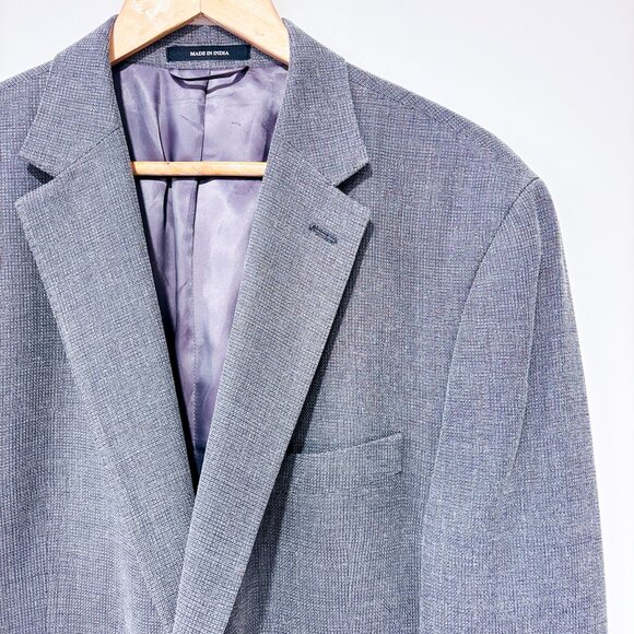 MOORES Grey silk wool blazer | Mens tailored classic lightweight | 46R * - Picture 3 of 8